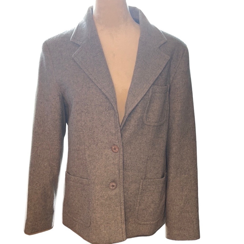 Andrea Viccaro women’s wool cashmere blend blazer jacket Size 12